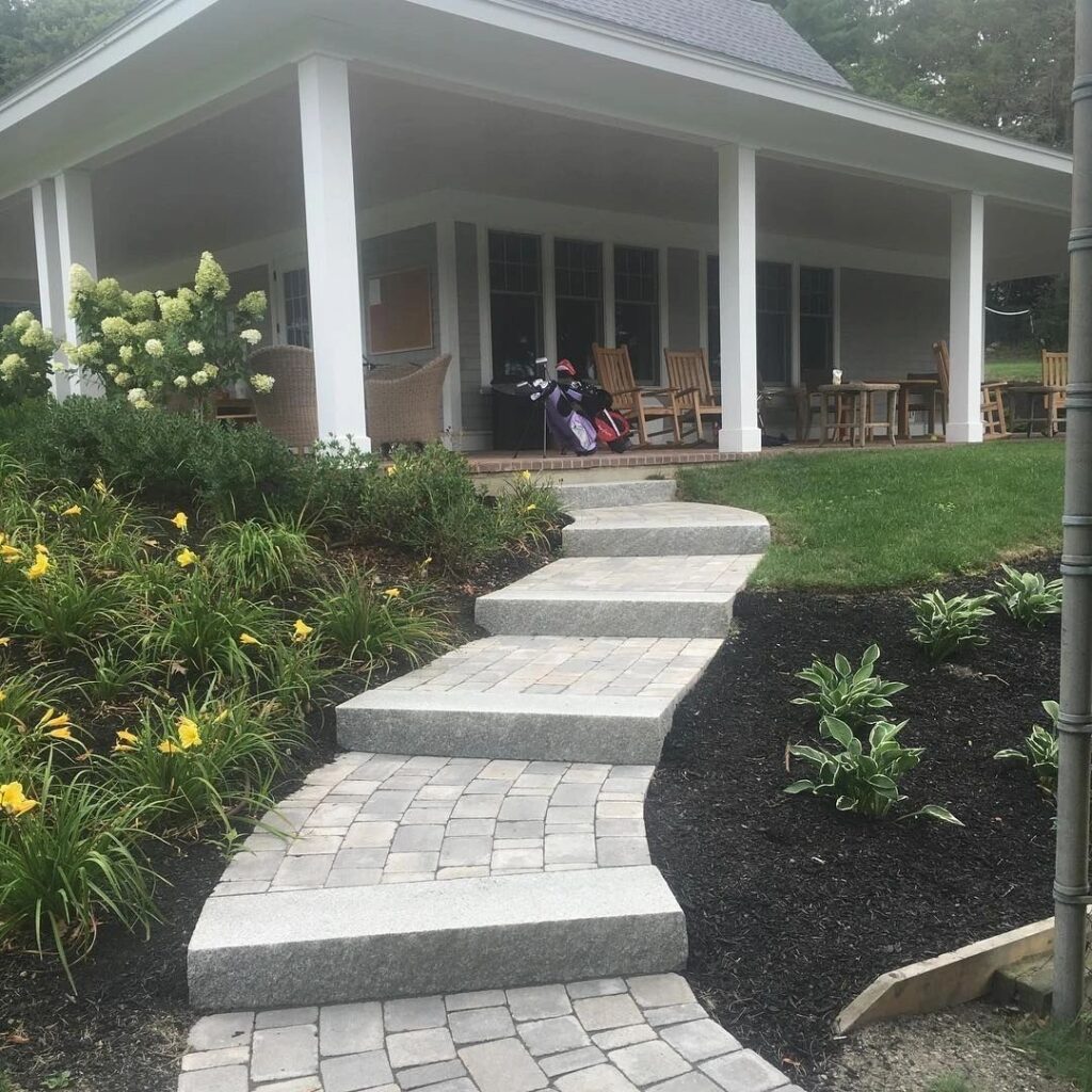 Staired path to a house